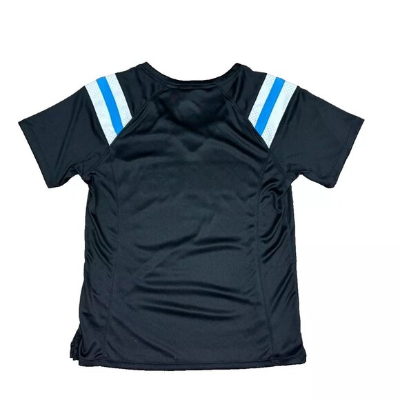 NFL Team Apparel Carolina Panthers Criss Cross Sparkle Shirt - M - NWT - Picture 7 of 8